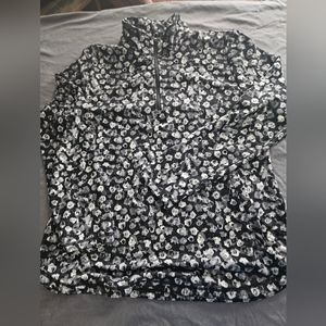 T by TALBOTS 1/2 ZIP PULLOVER UPF 50+ WOMENS LG